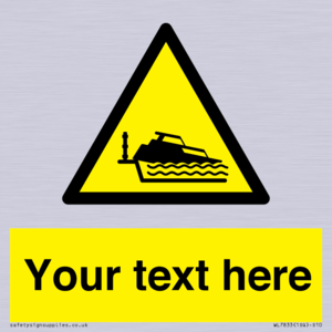 Custom warning grounding cruiser on lock cill